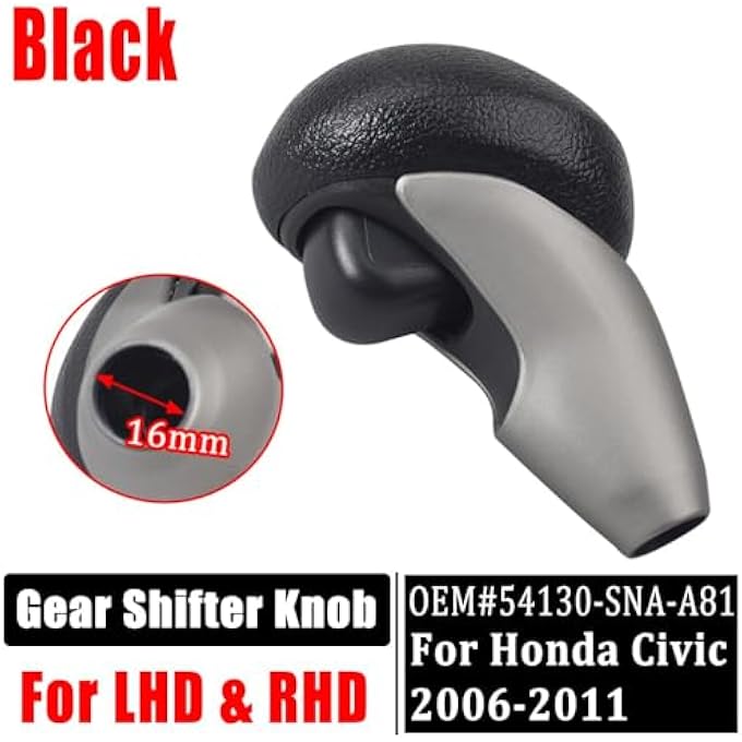 rayihni Gear Shift Knob Replacement Compatible with Honda Civic 20062011 Carbon Fiber Design Durable ABS Construction - Image 5