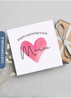 Share the Love Happy Valentine's Day - Heart Personalised Greeting Card 