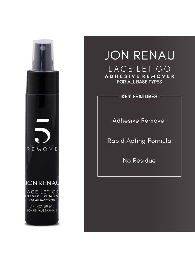 Jon Renau Jon Renau Lace Let Go Wig Adhesive Remover Spray, Safe and Gentle, 2 Fl Oz  - Image 3