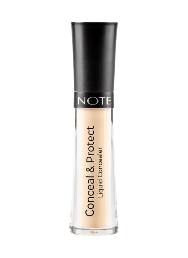 NOTE COSMETIQUE Note Conceal & Protect Liquid Concealer 01 Light Sand  - Image 2