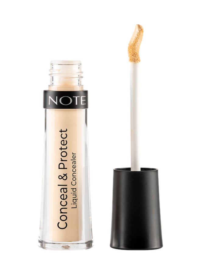NOTE COSMETIQUE Note Conceal & Protect Liquid Concealer 01 Light Sand  - Image 3