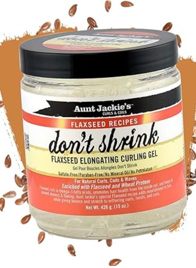 Aunt Jackie's Dont Shrink Elongating Flaxseed Curling Gel 426 g  - Image 1