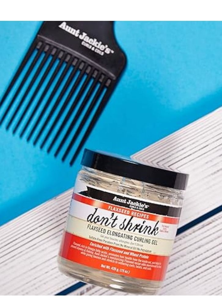 Aunt Jackie's Dont Shrink Elongating Flaxseed Curling Gel 426 g  - Image 3