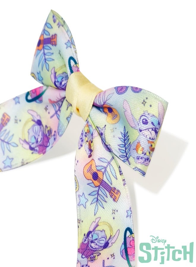 LUV HER Disney Lilo & Stitch Printed Long Tail Hair Bow Set for Girls - Printed Bows with Alligator Clips - Cute Hair Accessories for Kids Ages 3+ - Image 5