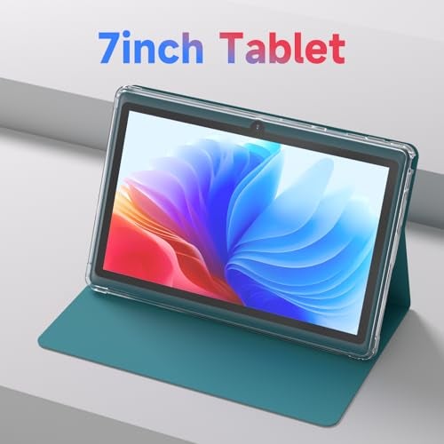 Aheadlink Android 14 Tablet 7 inch Tablets with Case 8GB RAM 32GB ROM 1TB Expand QuadCore Processor Tablet PC 1024 x 600 IPS Screen Dual Camera 3000mAh Battery Bluetooth WiFi GMS Widevine L1 Navy - Image 3