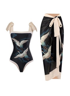 Y&D 2-Piece Women Swimsuit with Skirt Holiday Beach Dress Female Retro Swimwear Vintage Surf Wear Summer  - Image 1
