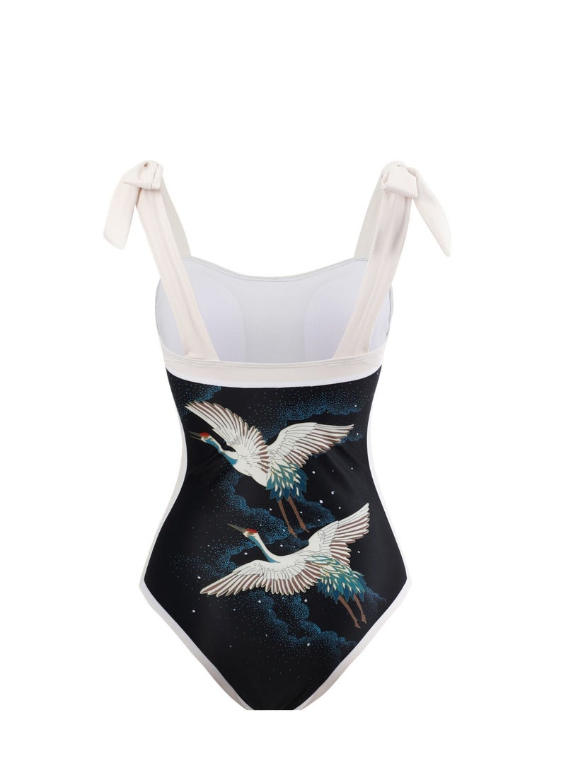 Y&D 2-Piece Women Swimsuit with Skirt Holiday Beach Dress Female Retro Swimwear Vintage Surf Wear Summer  - Image 3