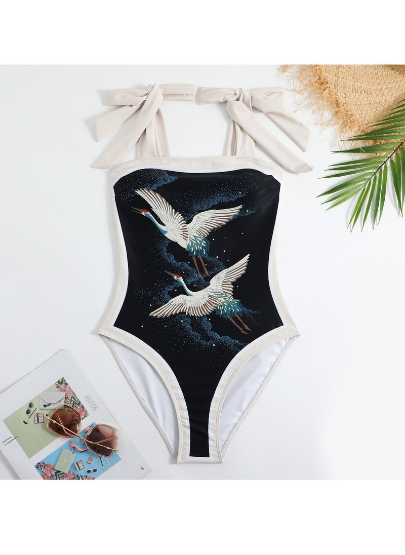 Y&D 2-Piece Women Swimsuit with Skirt Holiday Beach Dress Female Retro Swimwear Vintage Surf Wear Summer  - Image 4