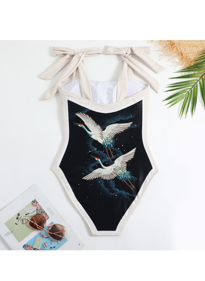 Y&D 2-Piece Women Swimsuit with Skirt Holiday Beach Dress Female Retro Swimwear Vintage Surf Wear Summer  - Image 5
