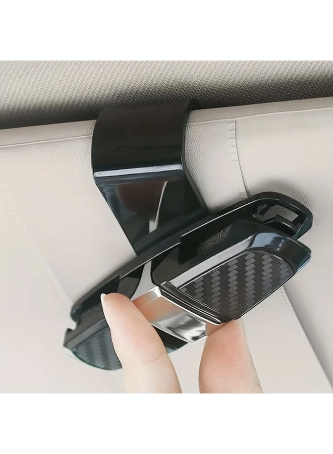 180 Degree Rotatable Car Visor Glasses Holder Golden Multi Functional Plastic Eyewear Storage Clip ABS Resin Fits Most Glasses Essential Car Accessory - Image 5