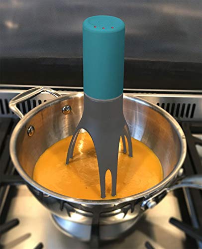 Uutensil Stirr - The Unique Automatic Pan Stirrer - With LED Speed Indicator, Teal - Image 5