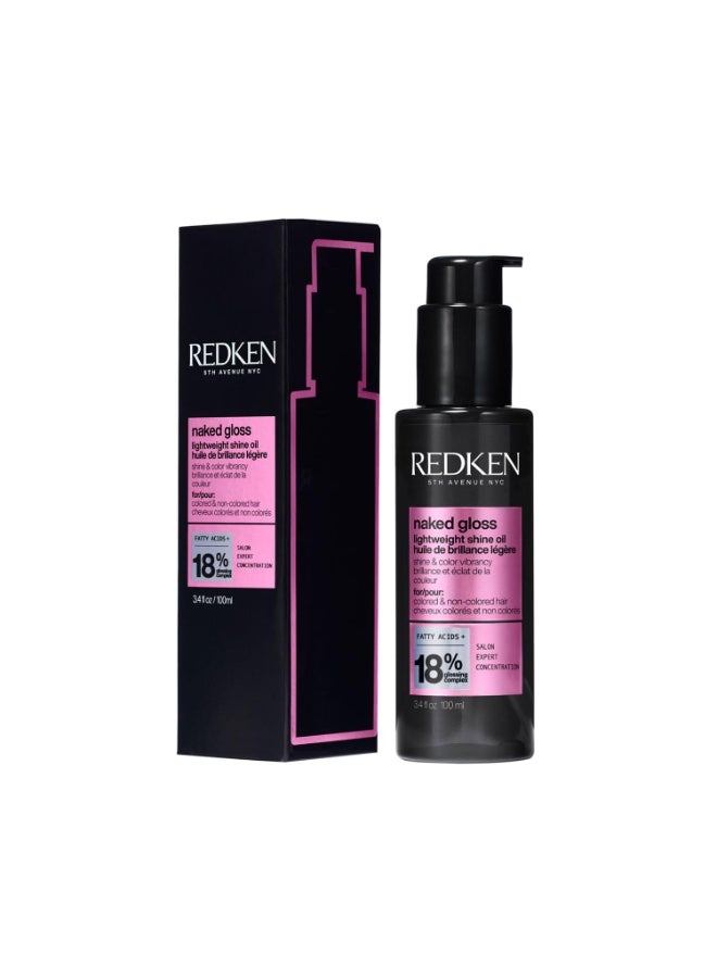 ريدكين مصل الشعر ريدكين نايكد جلوس خفيف الوزن، 100 مل | يوفر حماية من الحرارة، ويتحكم في خشونة الشعر ويضيف لمعاناً | لجميع أنواع الشعر | للرجال والنساء - Image 1