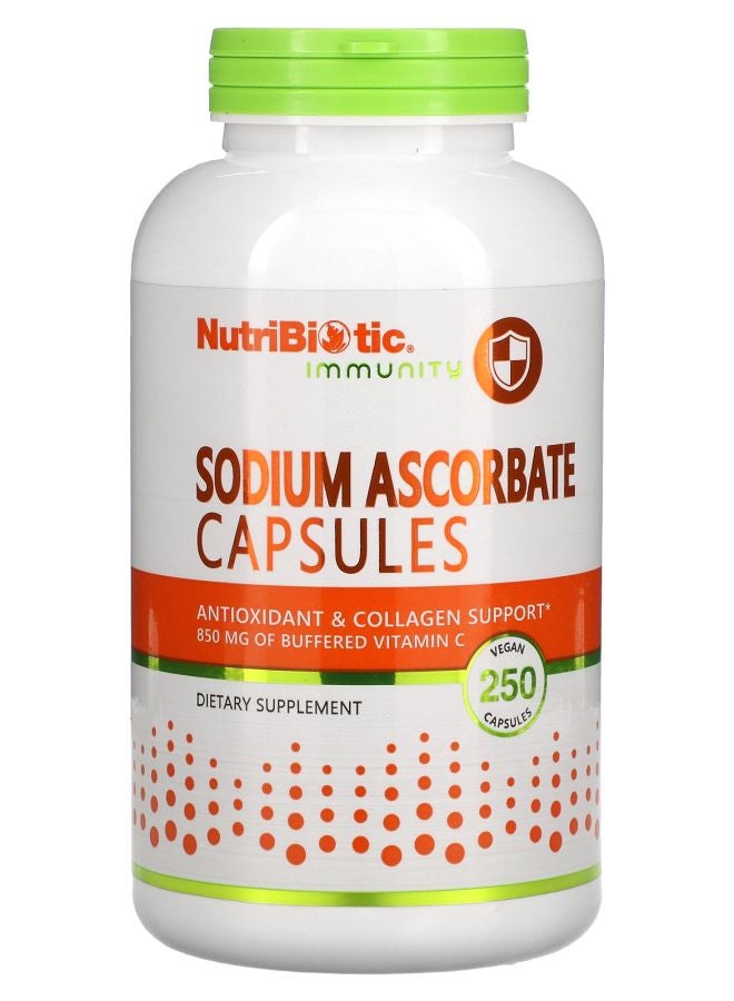 Nutribiotic Immunity Sodium Ascorbate 250 Vegan Capsules