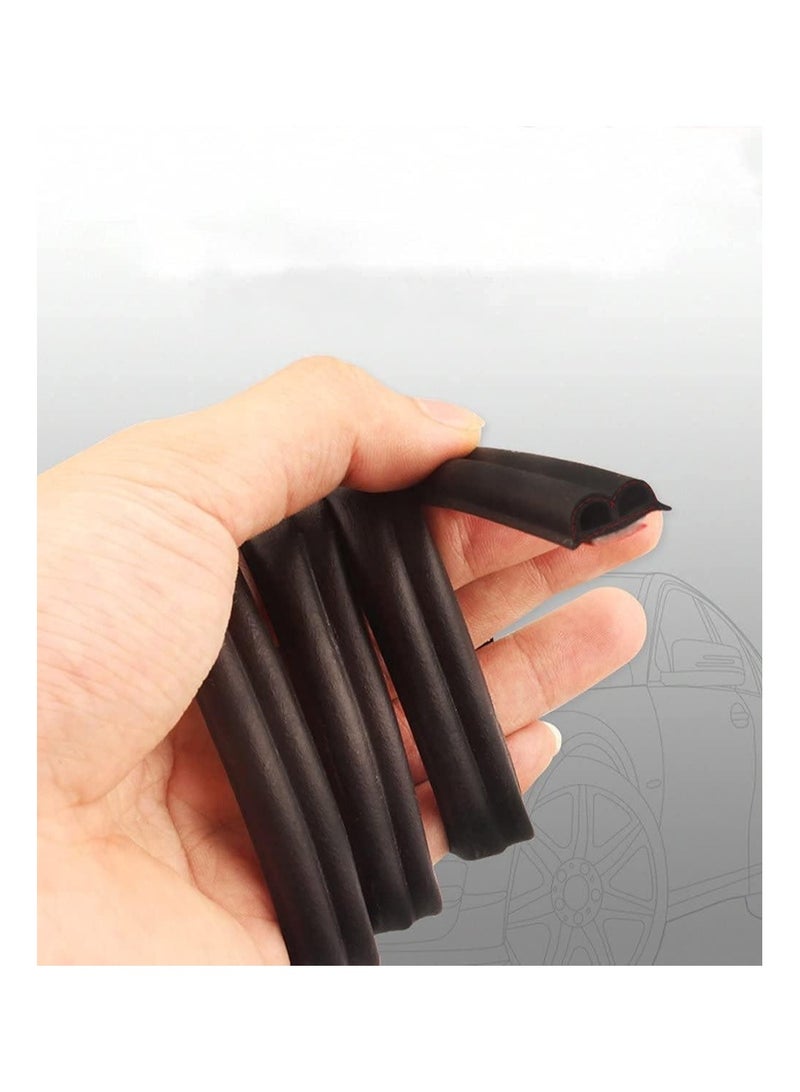 Generic 10m Universal Self Adhesive Auto Rubber Weather Draft Seal Strip Weatherstrip For Car Window And Door Engine Cover 2 Rolls Of 5m  - Image 3