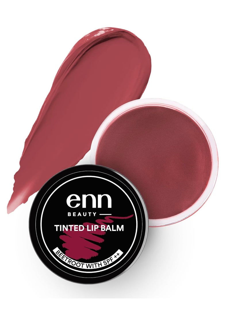 Enn Beauty Beetroot Lip Balm 7g With SPF 10 PAFor Dark Lips Tinted Lip Care With Beetroot Extract Shea Butter Hyaluronic Acid for Dry and Chapped Lips - Image 1