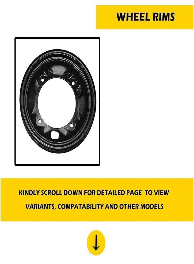 VTRUST Wheel Rim Compatible for Yamaha Ray (Black) - Image 3