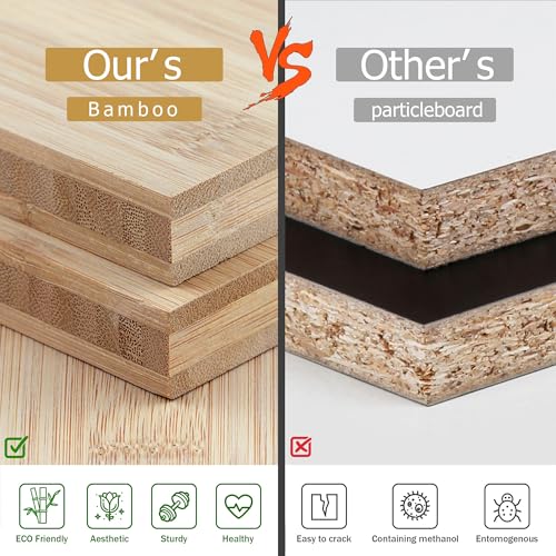 riteu Bamboo Wall Blanket Ladder, 4-Tier Towel Racks, Bamboo Bath Towel Racks for Bathroom Wall Mounted, Decorative Blanket, Quilt, Towel, Scarf Ladder Shelves for Bathroom, Living Room, Bedroom，White - Image 5