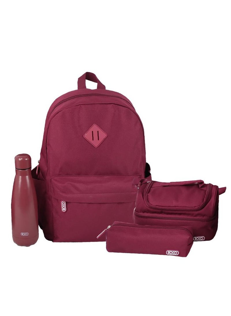 روكو حقيبة ظهر صلبة 4 في 1 مجموعة قيمة حقيبة ظهر مع ملحق