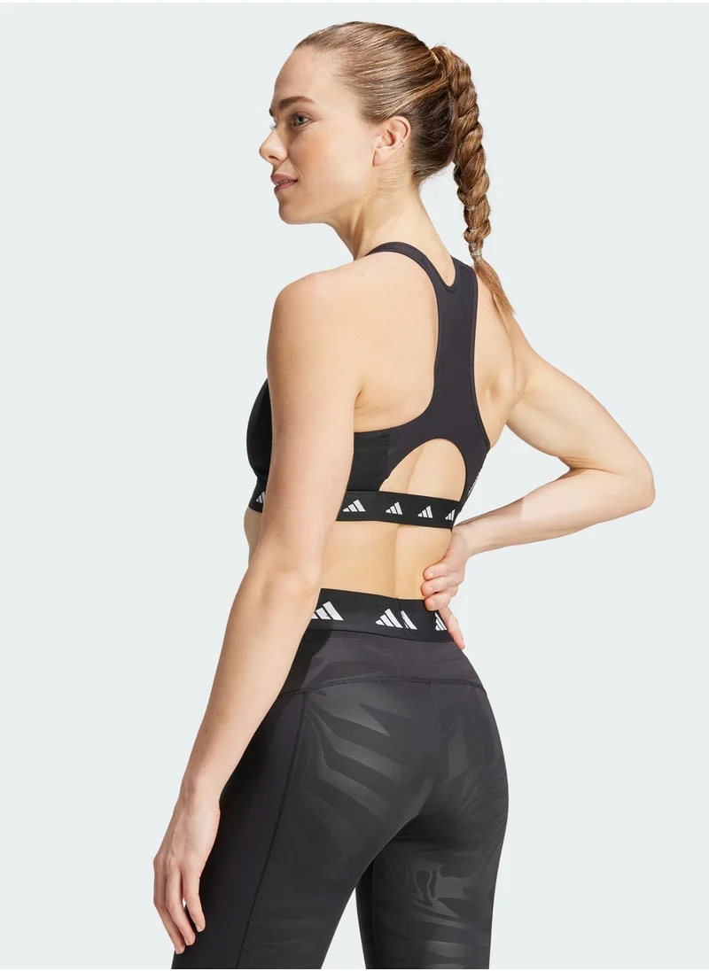 Adidas Powerimpact Medium Support Techfit Aop Bra