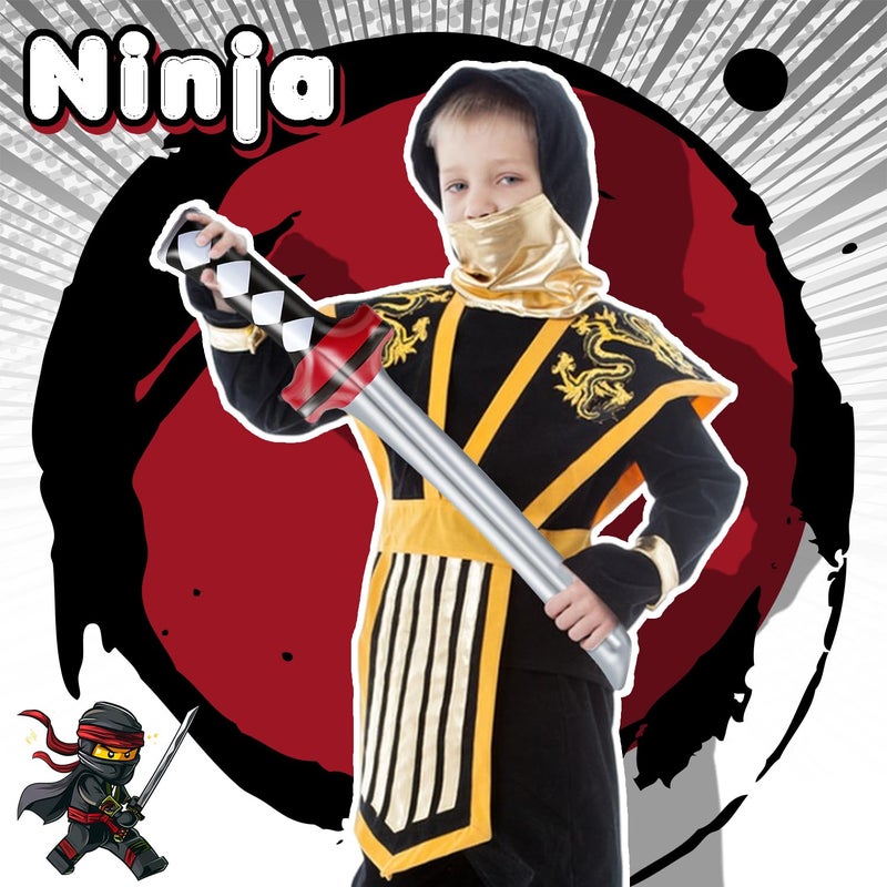 Eerrhhaq 12 Pcs Inflatable Ninja Samurai Sword, Inflated Katana Sword Toy, Blow Up Ninja Swords for Party Favors Cosplay Samurai Theme Party - Image 3