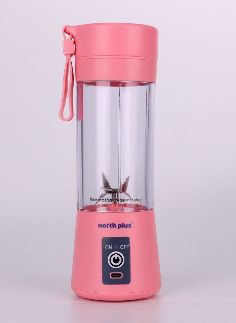 NORTH PLUS NorthPlus ProMix 220 Portable Blender | 380ml Personal Smoothie Maker & Juicer | Leak-Proof, BPA-Free | 6-Leaf SUS304 Stainless Steel Blades | 2000mAh USB-C Rechargeable | Ice Crusher | High-Speed Mini Blender for Travel, Sports & Gym