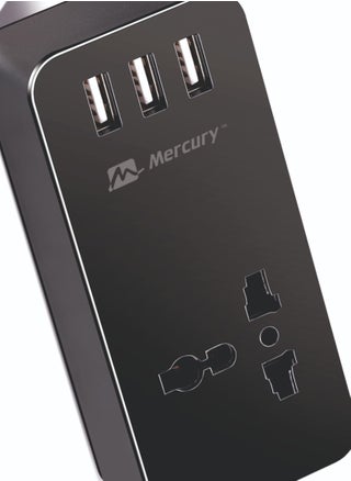Mercury 3-Port USB Power Strip, Black - pzsku/Z4D2DBFBA72A6D6632F34Z/45/_/1731571186/f5dec7fc-51c1-4228-9ec6-b3a51e448634