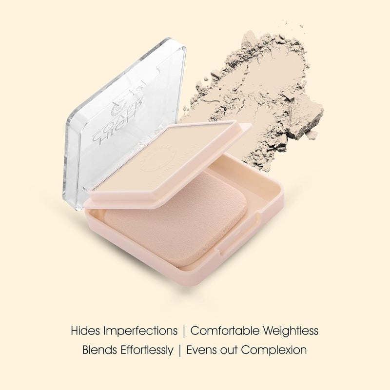 COLORS QUEEN Colors Queen  Compact Powder With SPF15 High Coverage Light Weight Sweatproof Long Lasting Skin Brightening 01 Porcelain 20 Gram - Image 3