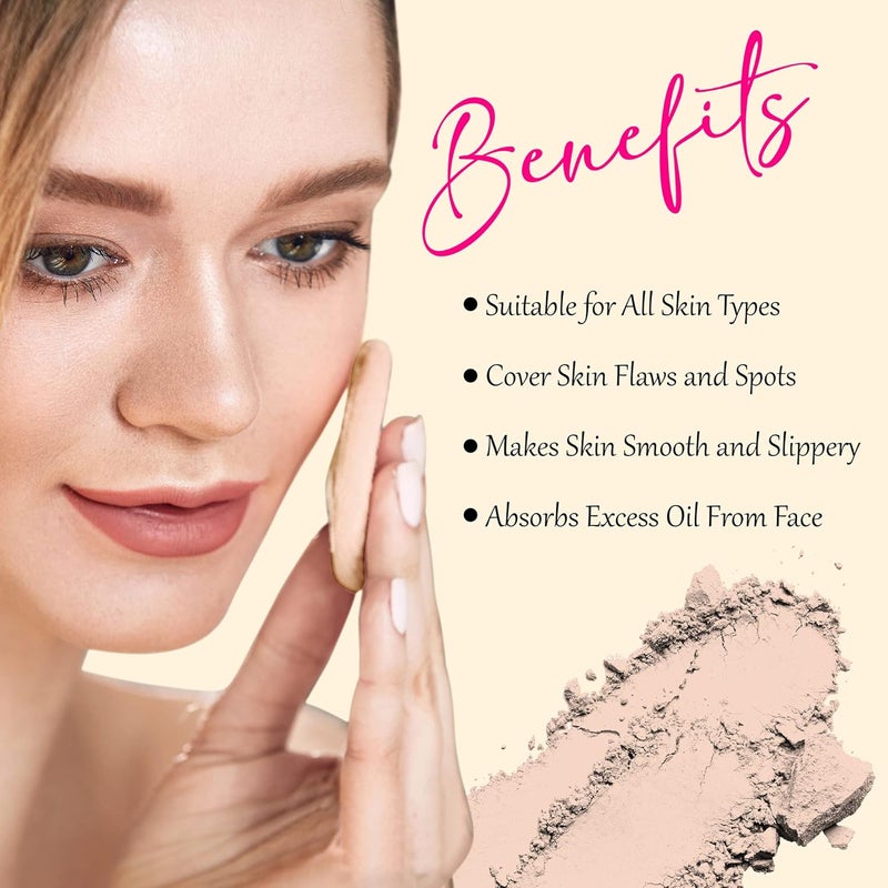 COLORS QUEEN Colors Queen  Compact Powder With SPF15 High Coverage Light Weight Sweatproof Long Lasting Skin Brightening 01 Porcelain 20 Gram - Image 4
