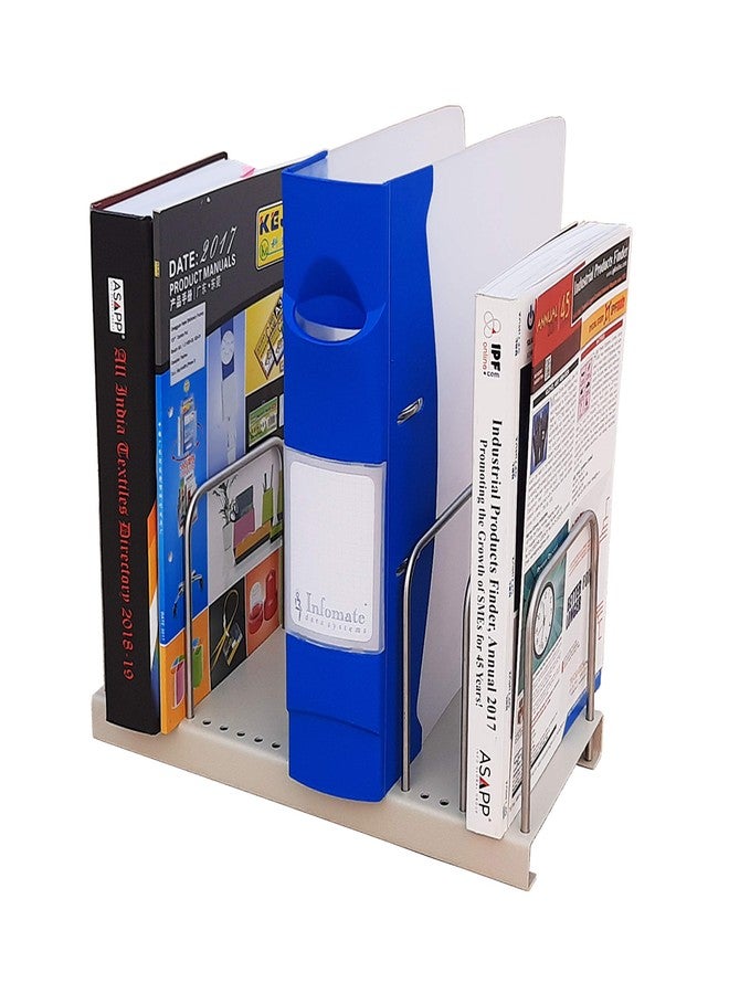 Infomate Adjustable Desk Organizer for Books, Files, Folder for Office, Bookshelf, Certificate Holder - Standup - Image 2