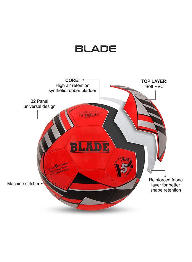 Nivia Step Out & Play Blade Football | Size 5 | 32-panel  | Machine Stitched | Hobby Playing Ball | Soccer Ball | Superb control & Optimum response - Image 5