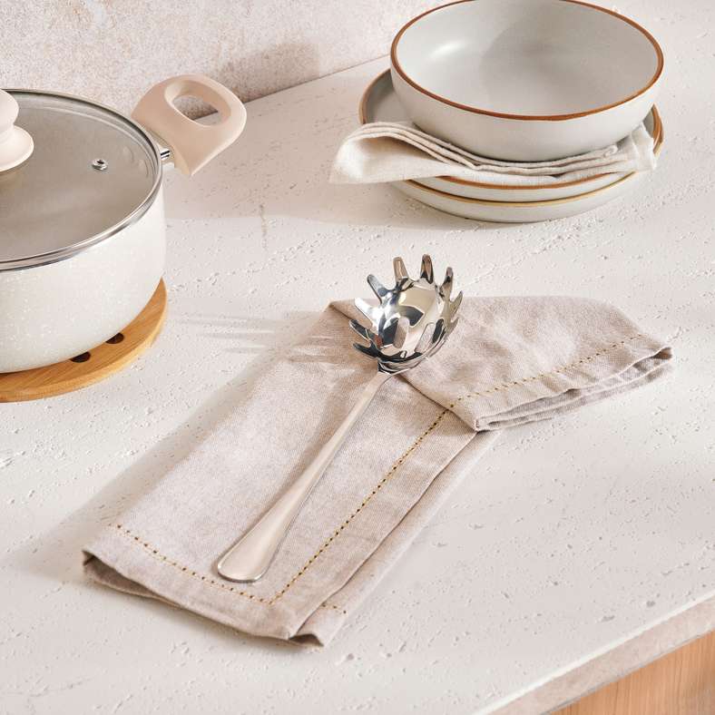 Pan Home Arionna Spaghetti Server 26.5cm - Chrome