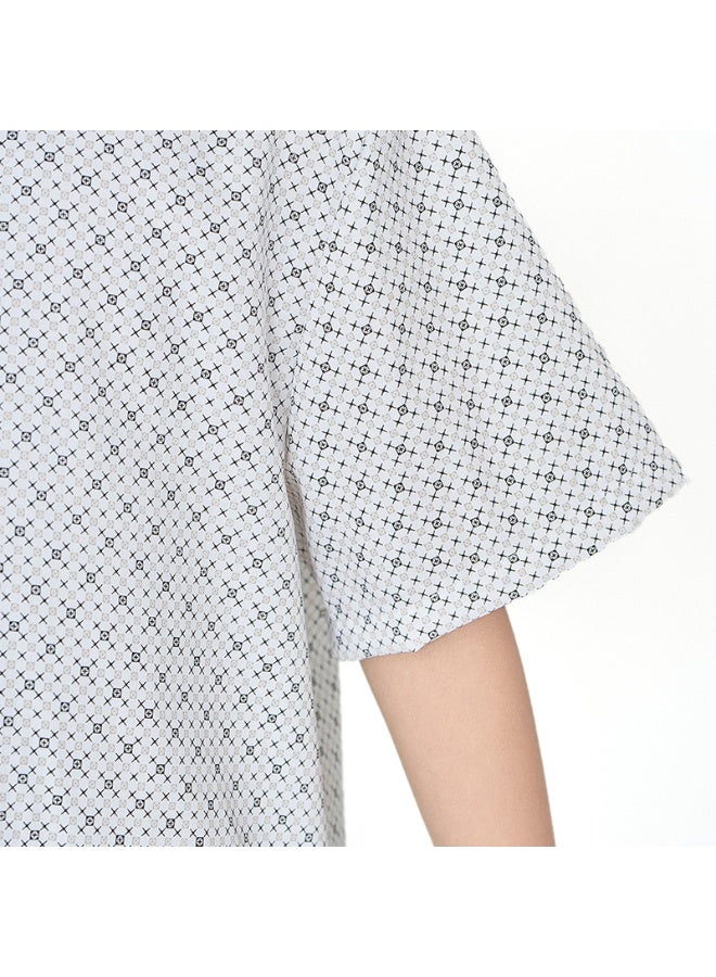 Generic Children's reverse dressing, long cotton hospital gown, long nightgown for orthopedic patients, easy to put on and take off nursing clothes in hospitals (polyester-cotton style)  - Image 3