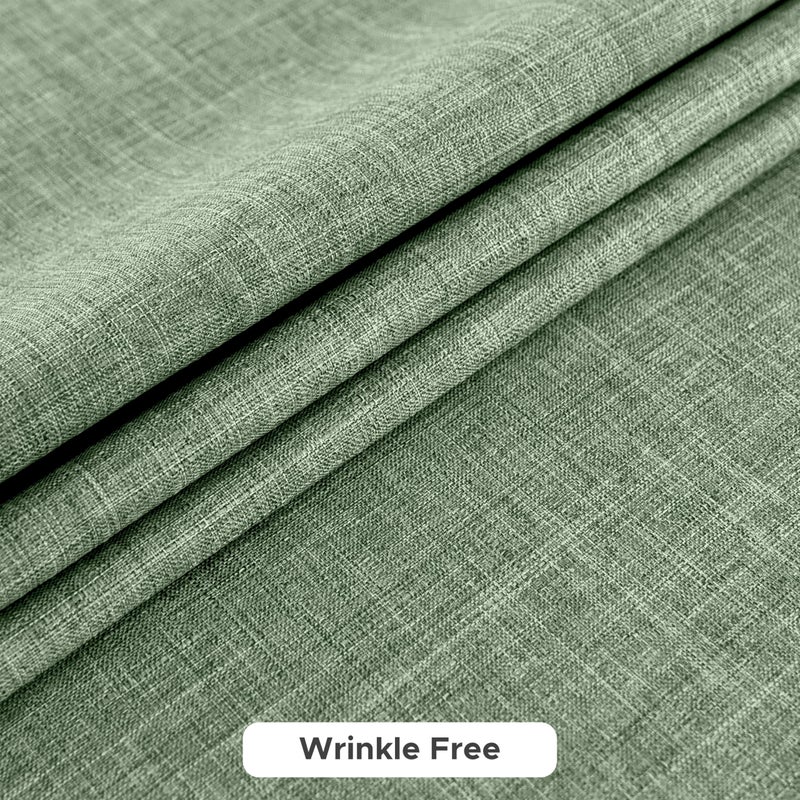Fitable Faux Linen Tablecloths for Rectangle Tables: Water & Stain Resistant Farmhouse Table Cloth, Washable Burlap Textured Table Covers for Kitchen Dining Party(2 Pack, 52x70 Inch, Sage Green) - Image 5