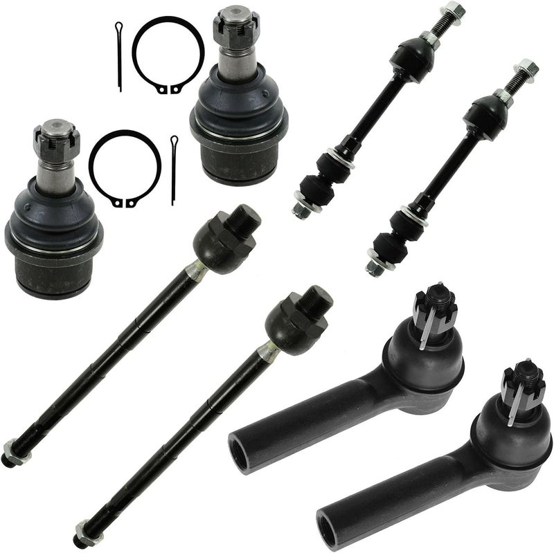 TRQ Front Steering & Suspension Kit Ball Joint Sway Bar Stabilizer Link Tie Rod Compatible with 2006-2008 Dodge Ram 1500 2003-2010 Ram 2500 Ram 3500 - Image 1