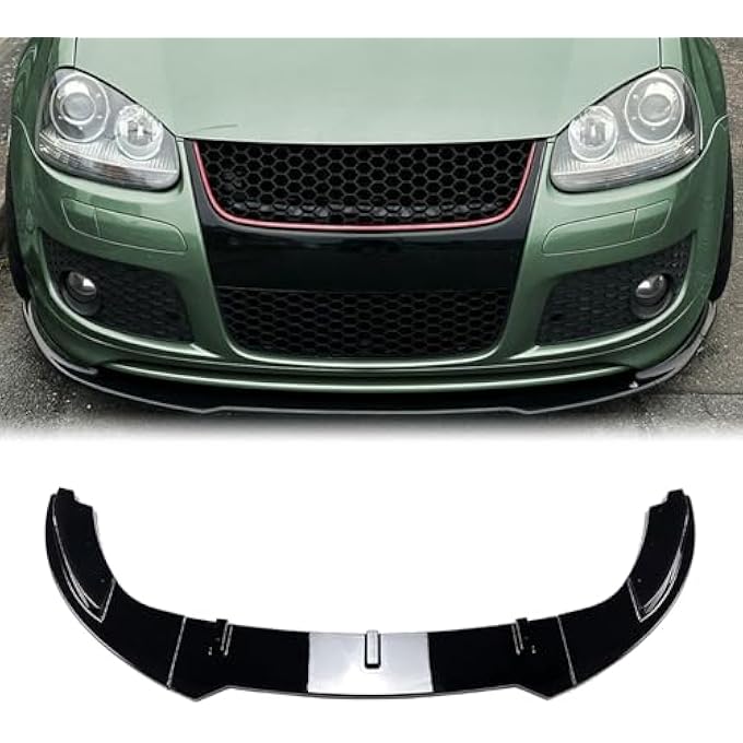 AUSMILA طقم شفة موزع الصدام الأمامي لسيارة فولكس فاجن جولف 5 GTI MK5 جيتا مع شفة - Image 1
