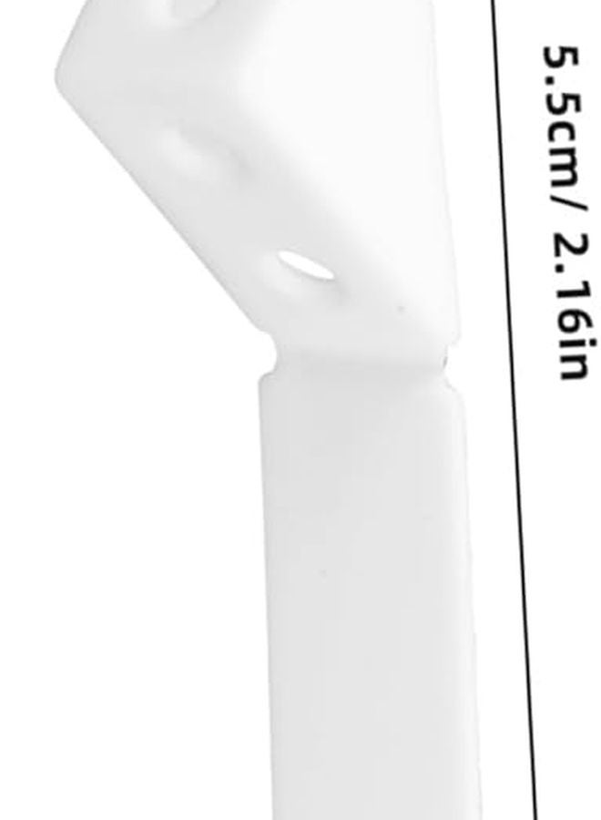 STOBOK 10 Pack Plastic Corner Brackets Furniture Reinforced Connectors Easy Install for Cabinet Wardrobe Bookshelf - Image 3