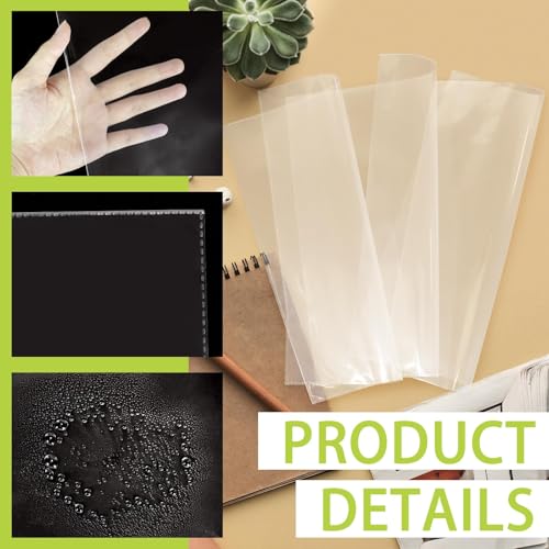 VOKOY 50 Pack No Holes Plastic Sleeves for Paper 8.5x11 Inch, Letter Size Clear Heavy Duty Paper Sleeves, Sheet Protectors for Documents, Artworks, Pictures, Cards (50Pcs) - Image 3