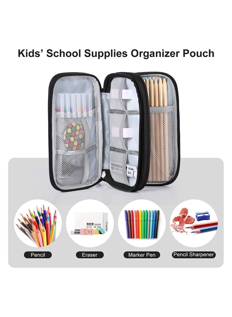 SYOSI Electronics Accessories Organizer Small Carrying Case Bag Portable Cable Storage Pouch Travel Gadgets for Keeping Power Cord Charger Cables Wireless Mouse - Image 5