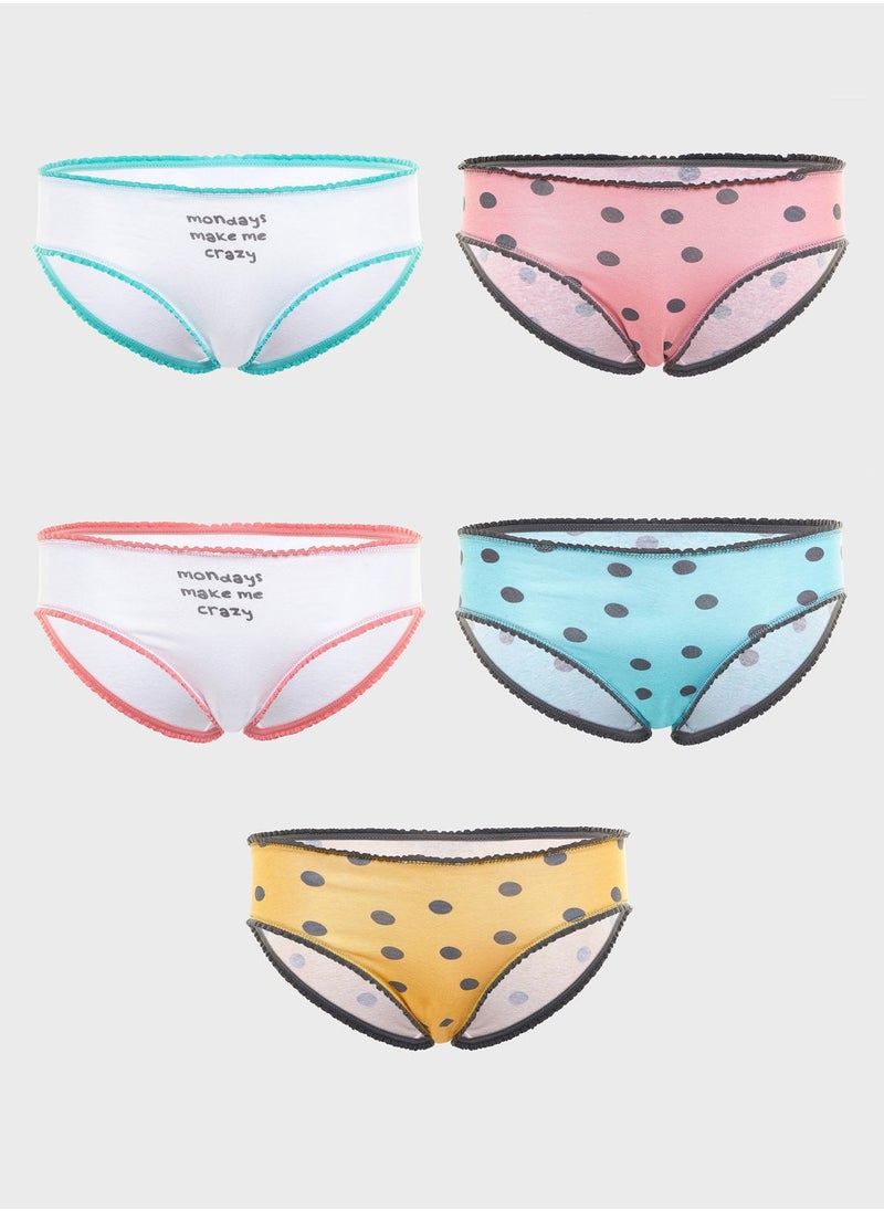 Reserved - Kids 5 Pack Polka Dot Underwears - Image 1
