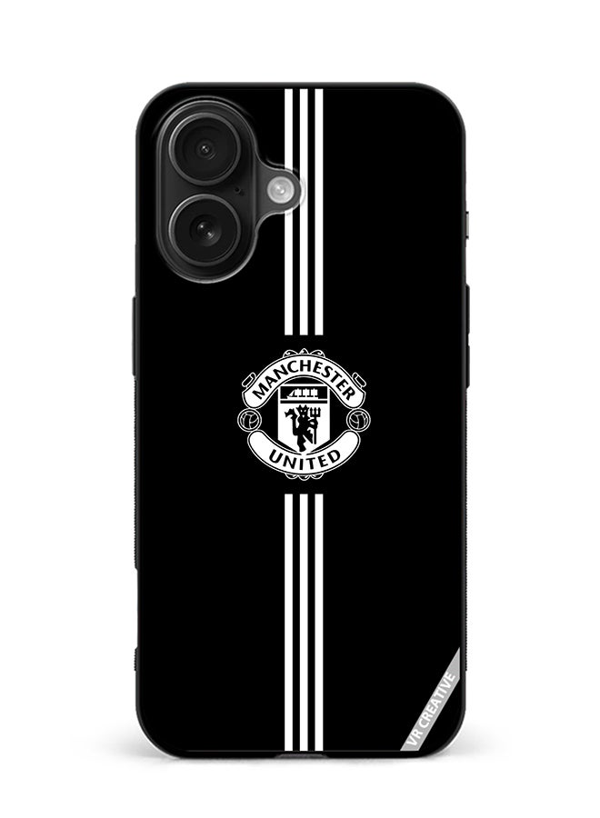Protective Case Cover For Apple iPhone 16 Manchester United Design Multicolour