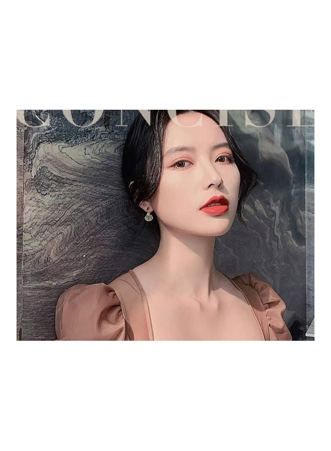 جاي.جاي هاند ميد أقراط على شكل مروحة مرصعة بأحجار الراين مصنوعة من الفضة الإسترليني عيار 925 - Image 5