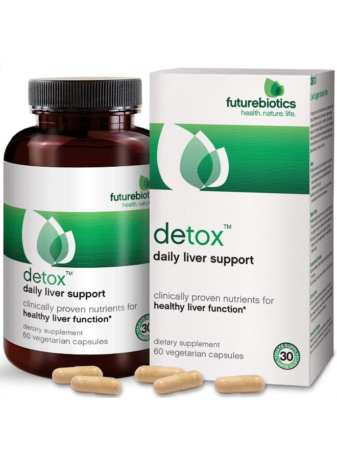فيوتشر بايوتكس كبسولات ديتوكس لدعم الكبد يوميًا، 60 كبسولة نباتية - Image 1