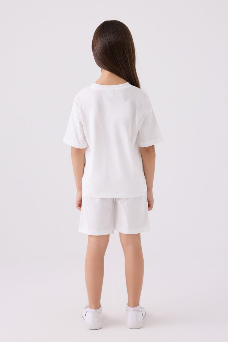 U.S. Polo Assn. Girls' Ecru Bermuda Set  - Image 5