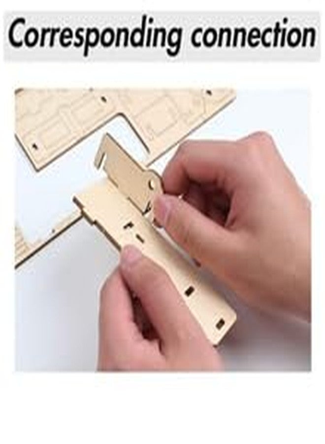 CUTEROOM Dollhouse Furniture - Laser Cut Wooden 3D Puzzle Miniature Doll House Kit House Furniture Set - 34 Pieces - Image 3