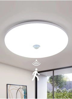 Goeco LED Ceiling Light Motion Detector, 36w Modern Round Ceiling Led Lamp Waterproof Led Ceiling Light for Outdoor, Bathroom  - Image 1