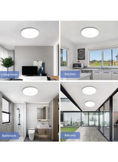 Goeco LED Ceiling Light Motion Detector, 36w Modern Round Ceiling Led Lamp Waterproof Led Ceiling Light for Outdoor, Bathroom  - Image 5
