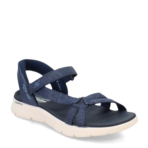 Skechers Women's GO Walk Flex Sandal - Illuminate Hands Free Slip-ins Fisherman, Navy, 7 - Image 1