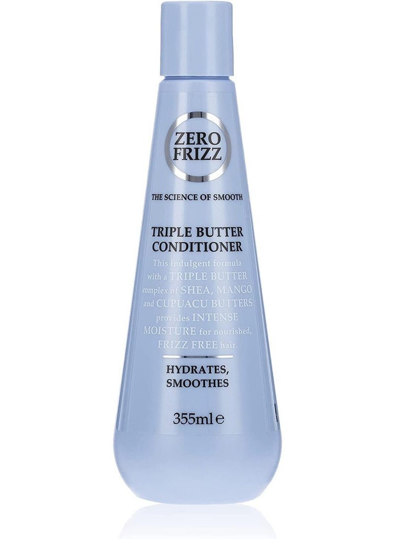 Zero Frizz The Science of Smooth Triple Butter Conditioner - 355ml - Image 1