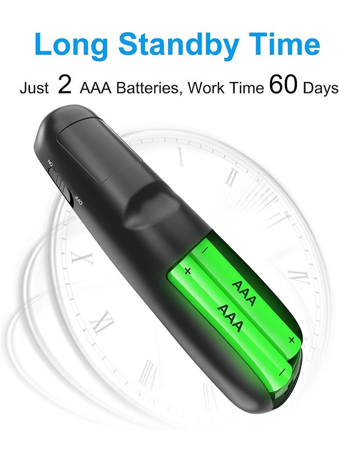 جهاز تحكم عن بعد لاسلكي لعرض PowerPoint: جهاز تحكم عن بعد USB من النوع C مع مؤشر ليزر أحمر للتحكم في PPT بعيد المدى - Power Point Google Slide Advance لأجهزة الكمبيوتر المحمولة وأجهزة الكمبيوتر الشخصية وأجهزة الكمبيوتر الشخصية Keynote - Image 5