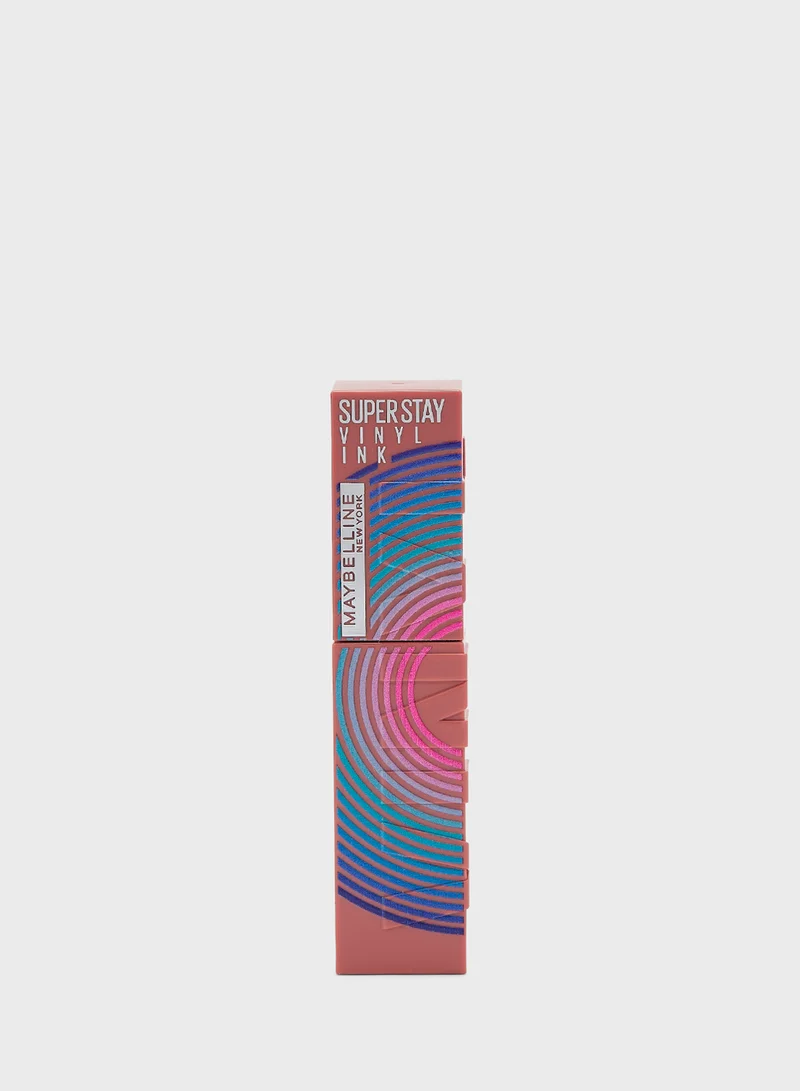 MAYBELLINE NEW YORK Superstay Vinyl Ink Lipstick - Music Collection Limited Edition (15, Peachy)